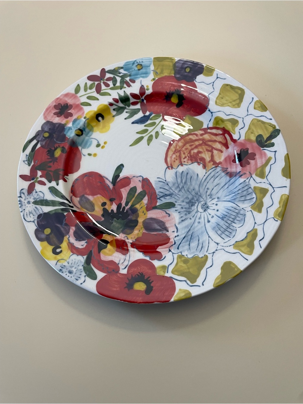 ANTHROPOLOGIE Estudio Flores Sissinghurst Castle 8.25”D Salad Plate - Picture 2 of 5